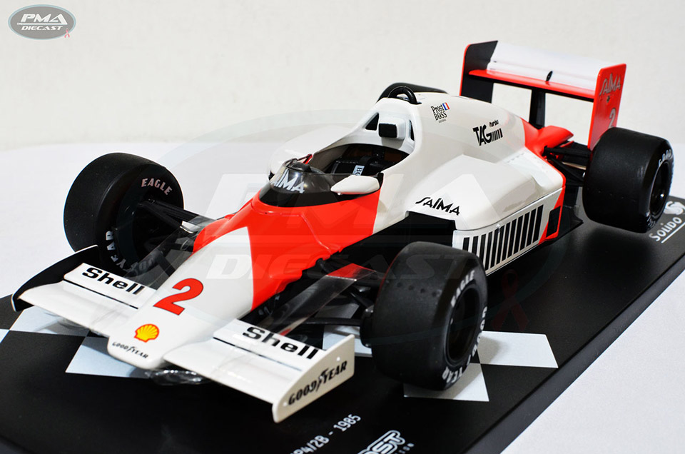 ALAIN PROST 1985 MCLAREN MP4/2B 1:18